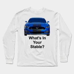 What's in your stable? (blue) Long Sleeve T-Shirt